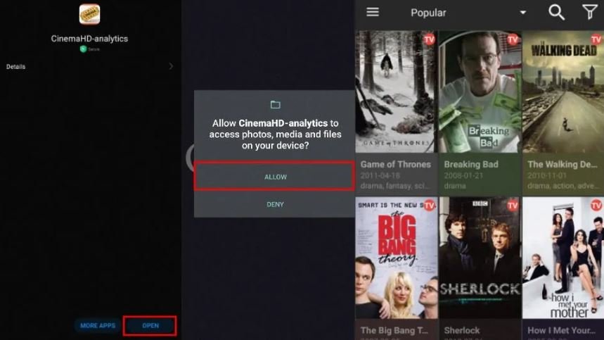 Install Cinema HD on Android TV Box and Smartphones